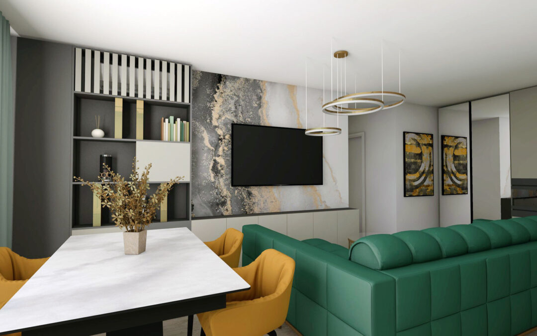 Duo Street View 3-room apartment – interior design