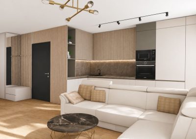 Apartament 4 camere Trio Bridge View – amenajare interioară